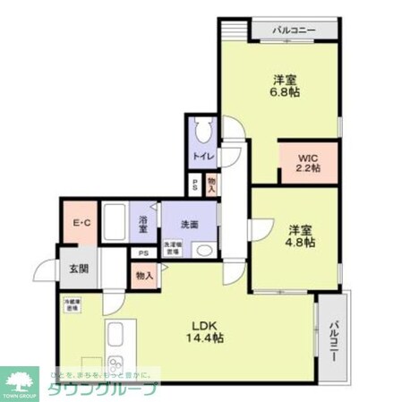 ヒンメルブラウ 野方の物件間取画像
